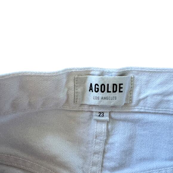 AGOLDE 90s Crop Jean Element Wash Raw Hem - Picture 4 of 10